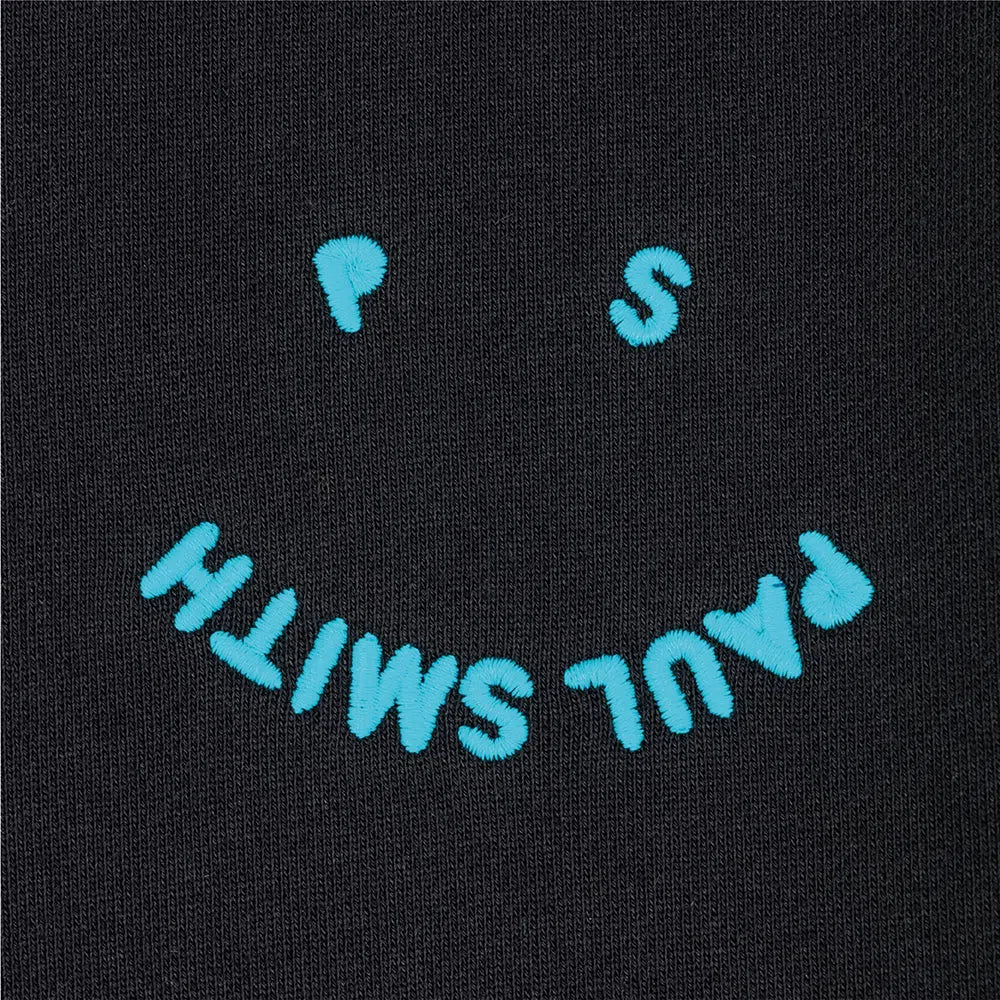 PAUL SMITH Happy Logo Sweatshirt - Black-Sweatshirts-