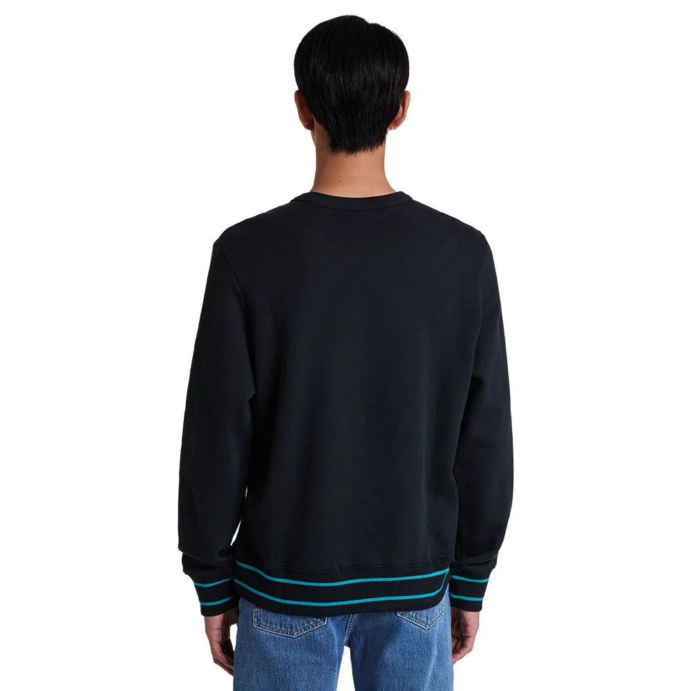 PAUL SMITH Happy Logo Sweatshirt - Black-Sweatshirts-