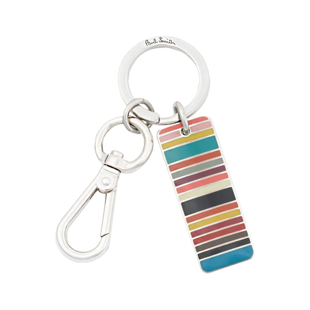 PAUL SMITH Key Ring Signature Stripe - Multi Coloured-Key Rings-5059970850318