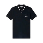 PAUL SMITH Polo Shirt SS Happy - Black-T-Shirts-