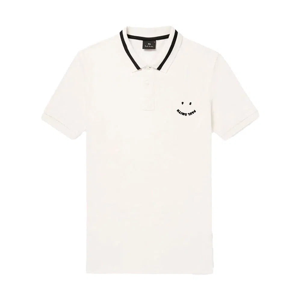 PAUL SMITH Polo Shirt SS Happy - Off-White-T-Shirts-