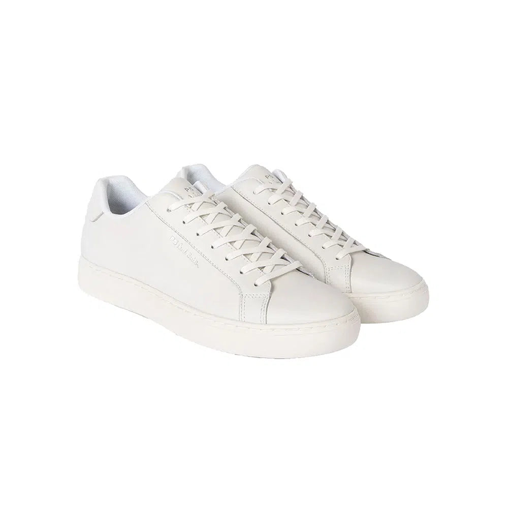 PAUL SMITH Rex Leather Trainers - White-Casual Shoes-