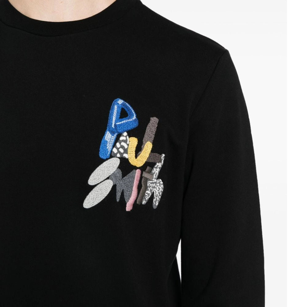 PAUL SMITH Sweatshirt Chest Embroided - Black-Sweatshirts-