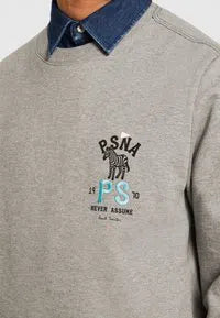 PAUL SMITH Sweatshirt PSNA Zebra - Grey-Sweatshirts-