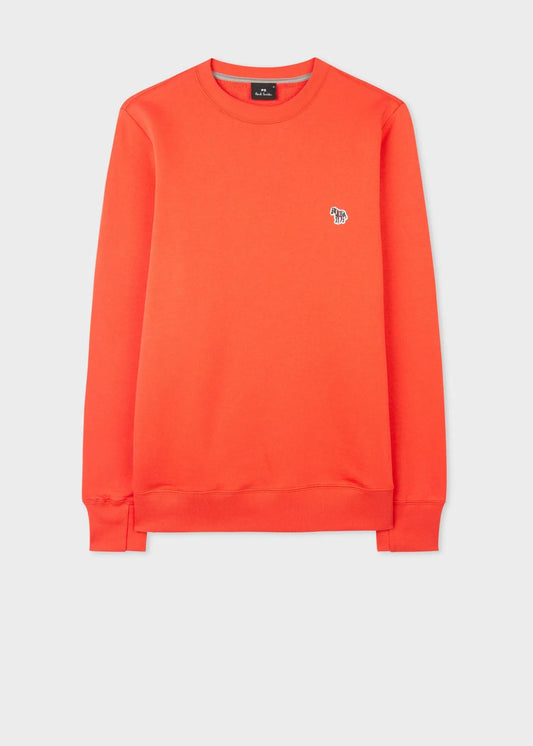 PAUL SMITH Sweatshirt Reg Fit Zebra Logo - Orange-Sweatshirts-5059674896643