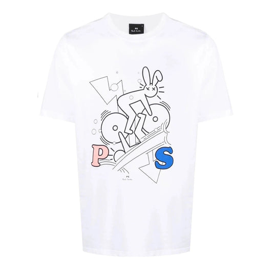 PAUL SMITH Tshirt Bike Rabbit - White-T-Shirts-47939462