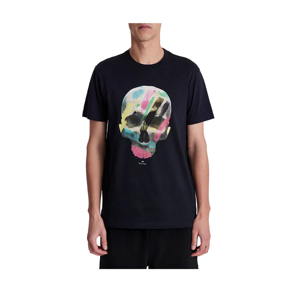 PAUL SMITH Tshirt Slim Fit Skull - Black-T-Shirts-