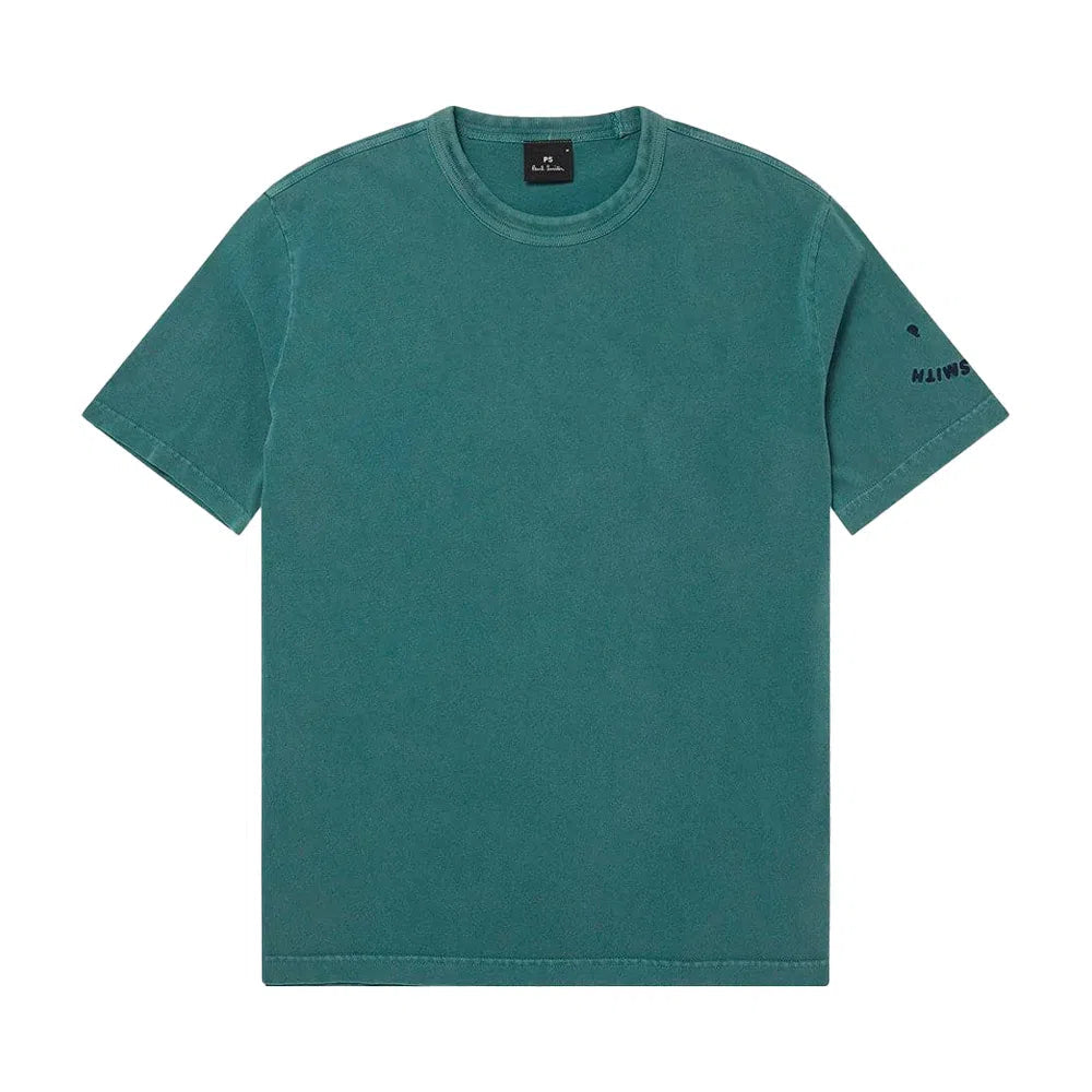 PAUL SMITH Tshirt SS Happy - Green-T-Shirts-5059674435798