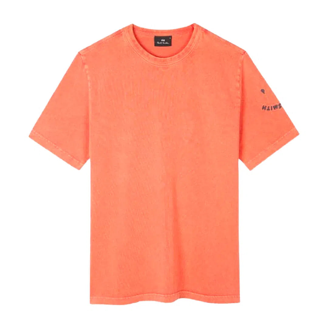 PAUL SMITH Tshirt SS Happy - Salmon-T-Shirts-5059674435736