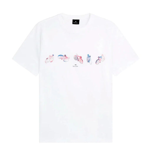 PAUL SMITH Tshirt SS Reg Fit Bikes - White-T-Shirts-72068742