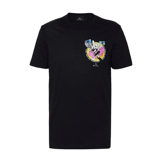 PAUL SMITH Tshirt SS Reg Fit Bunny - Black-T-Shirts-5059674606525