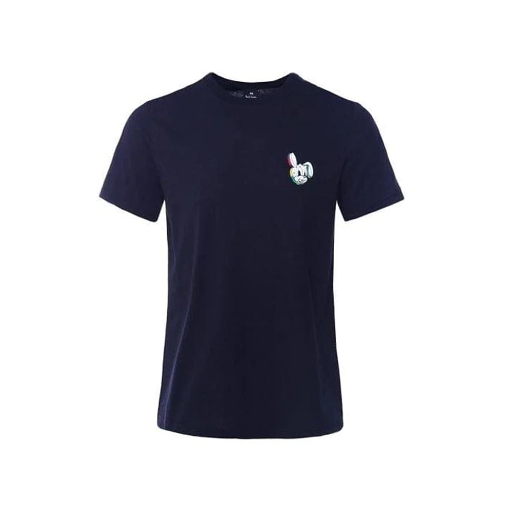 PAUL SMITH Tshirt SS Reg Fit Bunny Face - Navy-T-Shirts-10694278