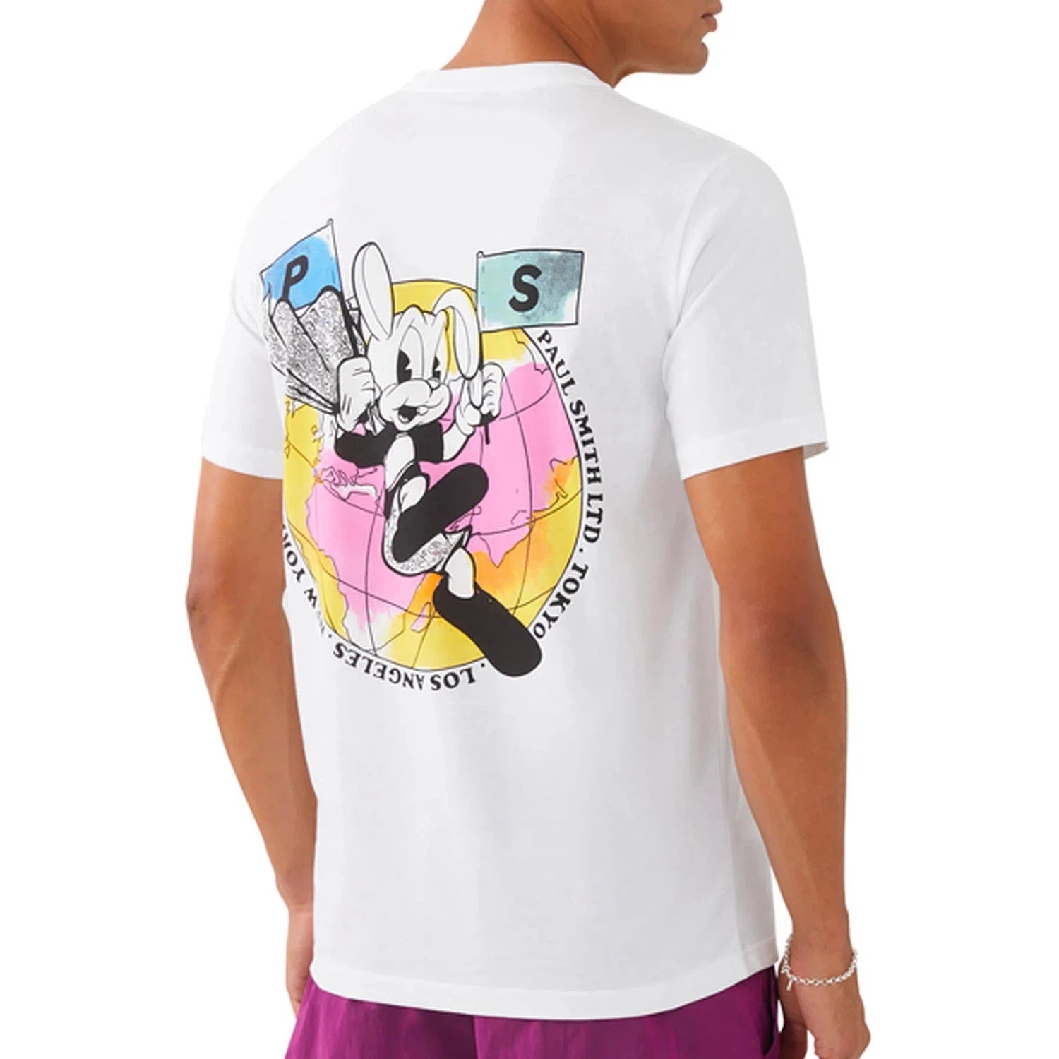 PAUL SMITH Tshirt SS Reg Fit Bunny - White-T-Shirts-