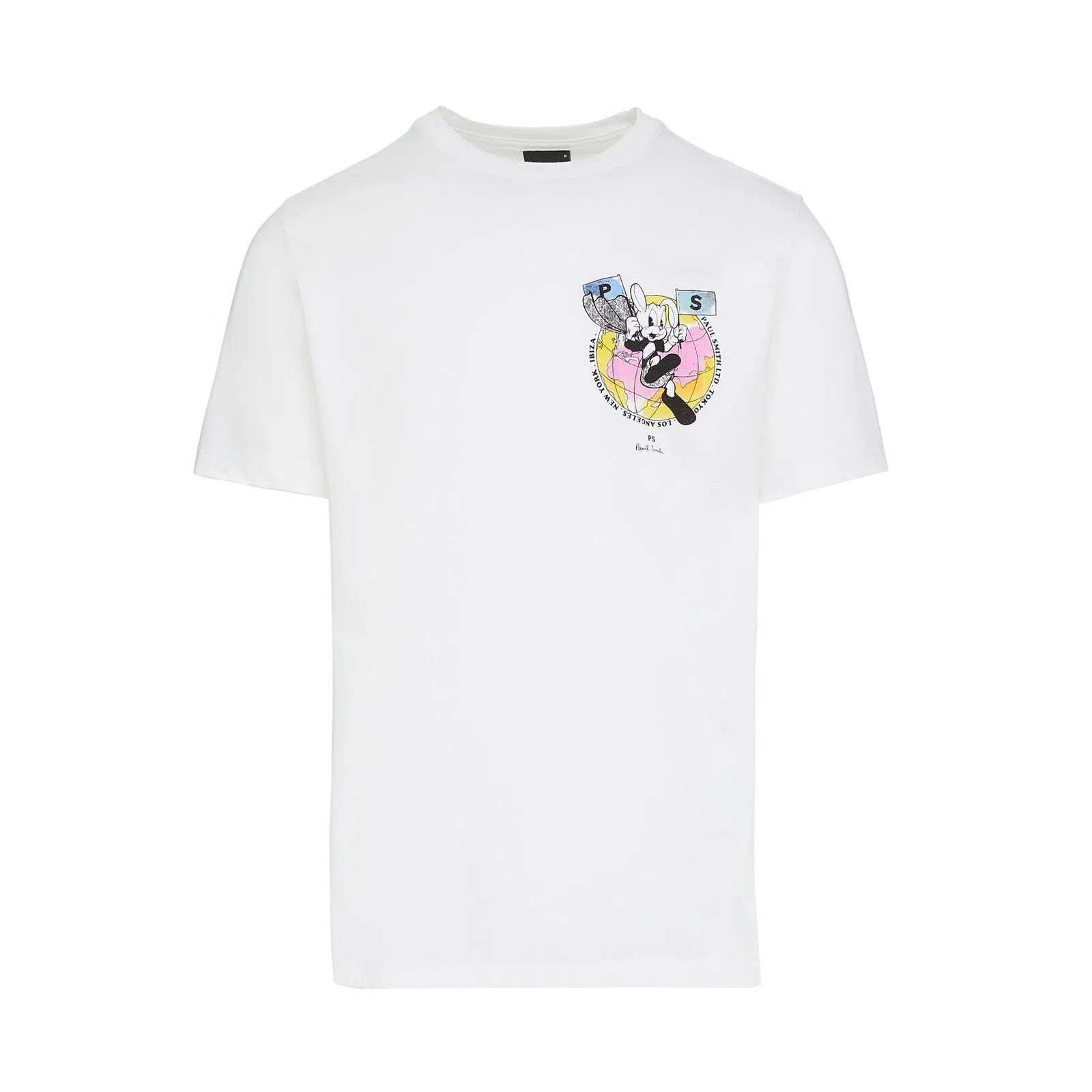 PAUL SMITH Tshirt SS Reg Fit Bunny - White-T-Shirts-5059674606273