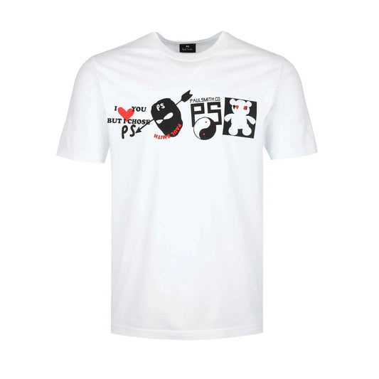 PAUL SMITH Tshirt SS Reg Fit Chose - White-T-Shirts-