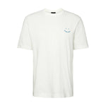 PAUL SMITH Tshirt SS Reg Fit Happy - Off White-T-Shirts-5059674594914