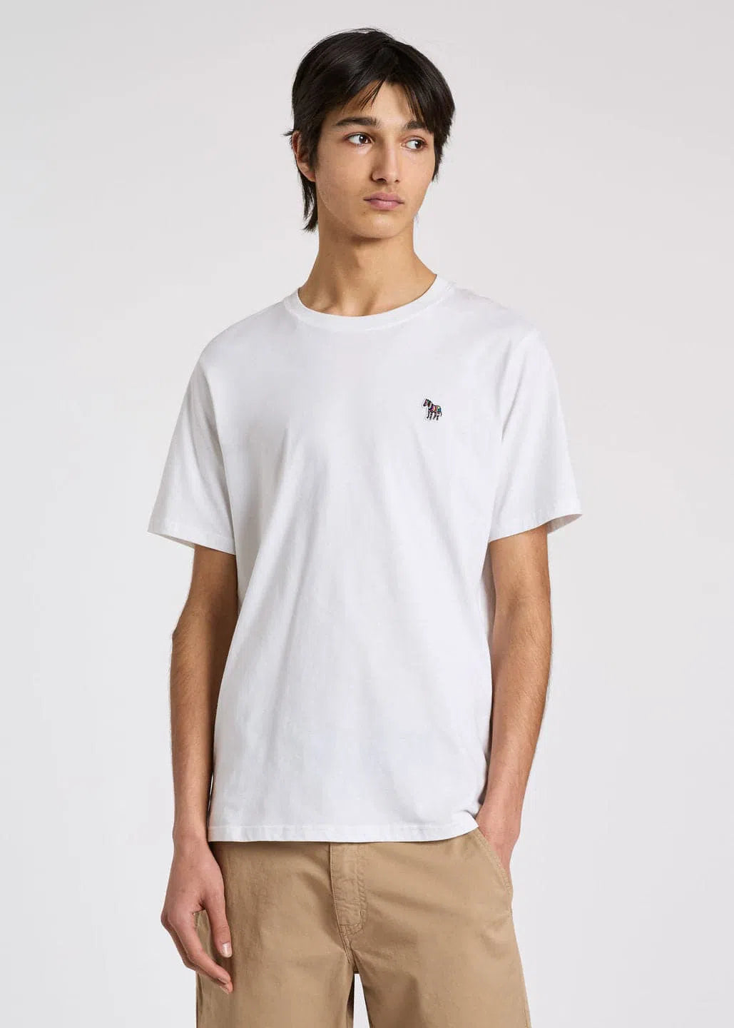 PAUL SMITH Tshirt SS Zebra Logo - White-T-Shirts-