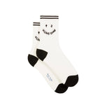 PAUL SMITH Women Ribbed Socks - White-Casual Socks-5059674584960