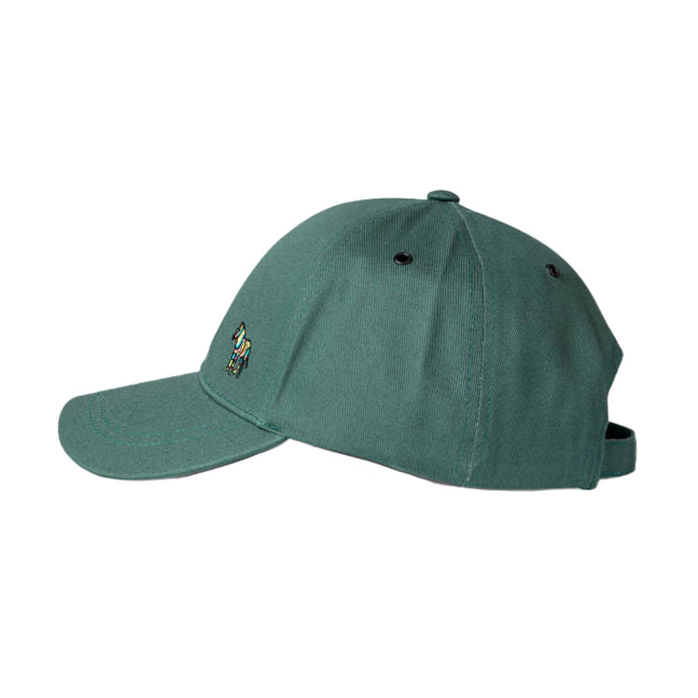 PAUL SMITH Zebra Logo Baseball Cap - Green-Caps-5059970835223