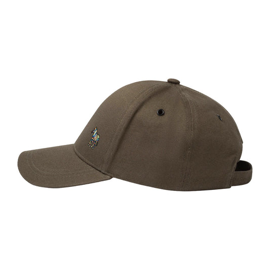 PAUL SMITH Zebra Logo Baseball Cap - Olive-Caps-5059970835216