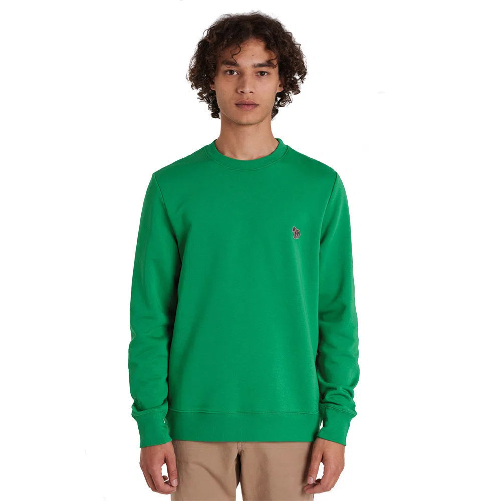 PAUL SMITH Zebra Logo Sweatshirt - Bright Green-Sweatshirts-