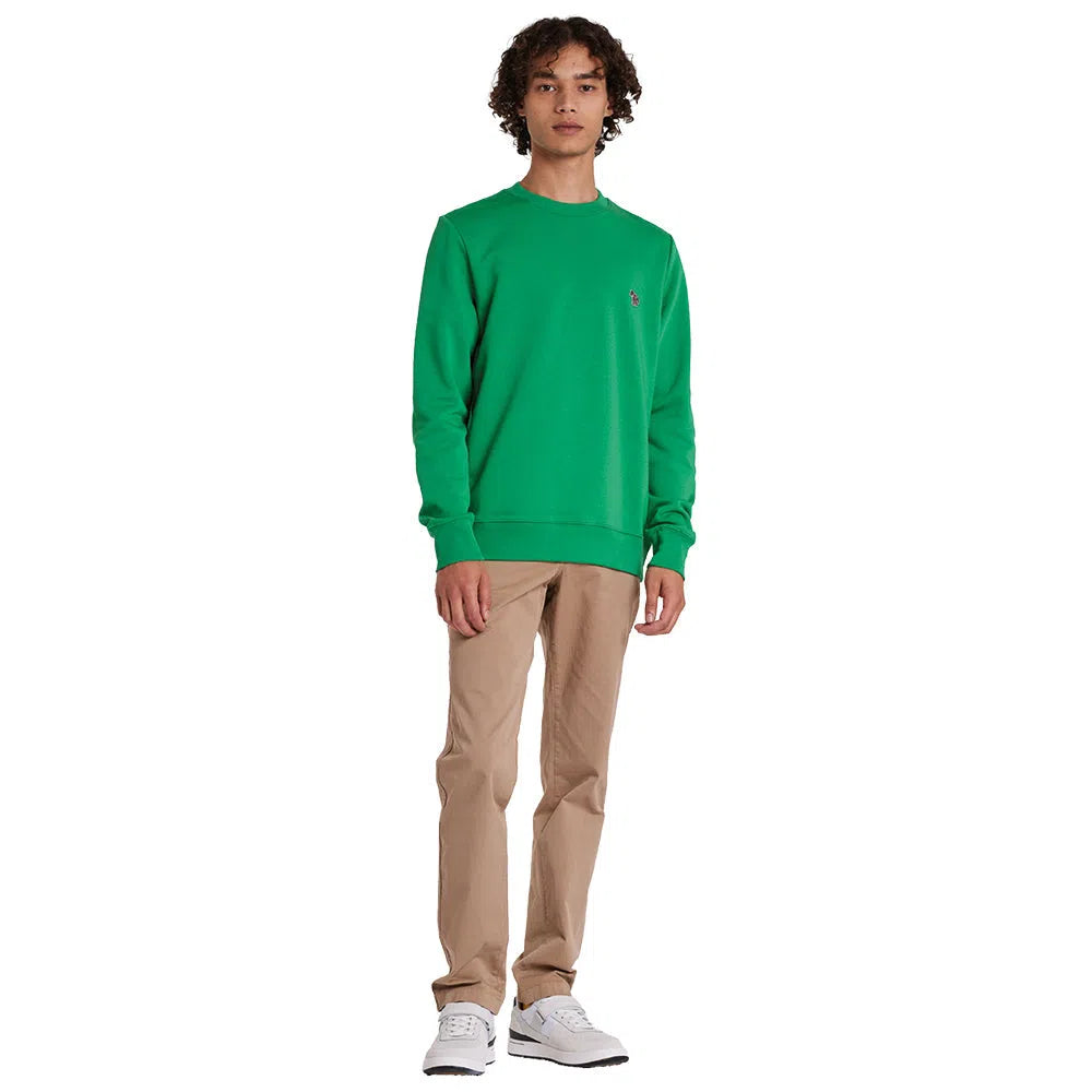 PAUL SMITH Zebra Logo Sweatshirt - Bright Green-Sweatshirts-