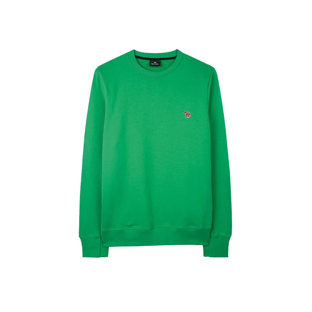 PAUL SMITH Zebra Logo Sweatshirt - Bright Green-Sweatshirts-