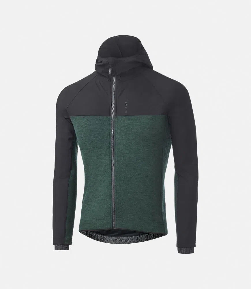 PEDALED Jary AllRoad Hooded Jersey - Forest Green-Jerseys-