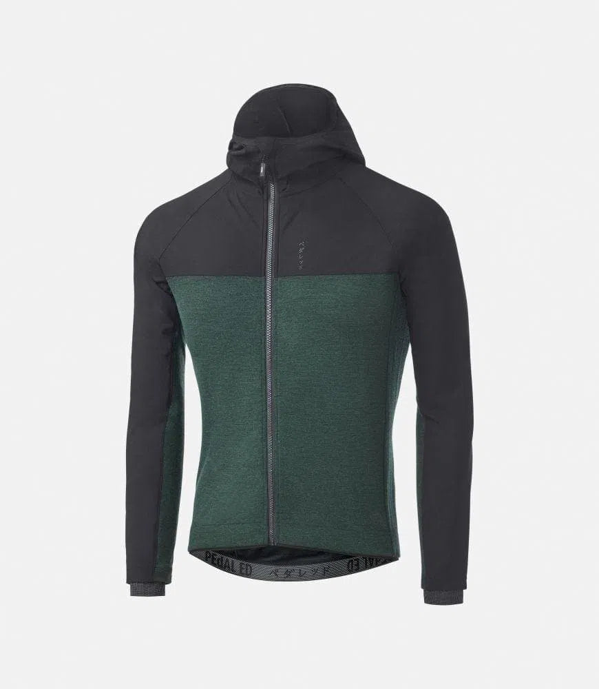 PEDALED Jary All-Road Hooded Jersey - Forest Green Default Pedaled 