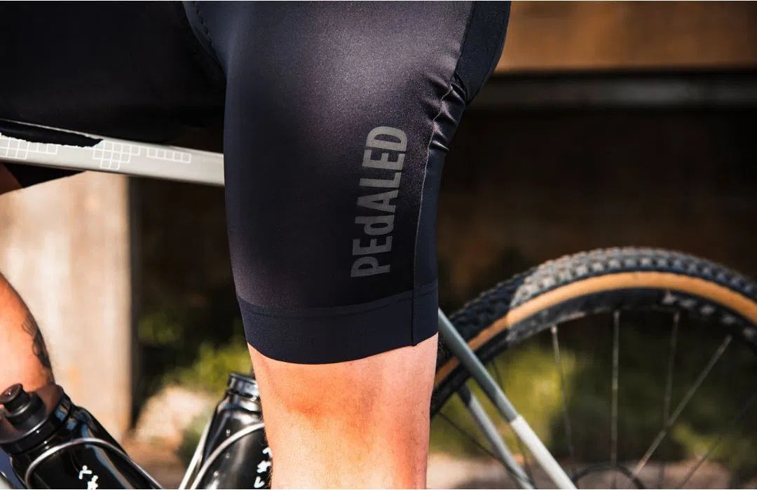 PEDALED Mirai Lightweight Bibshorts - Charcoal Gray-Bib Shorts-