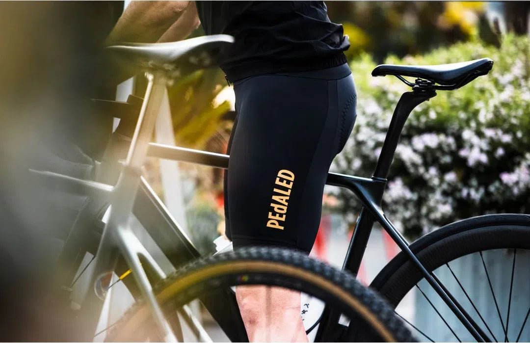 PEDALED Mirai Lightweight Bibshorts - Charcoal Gray-Bib Shorts-