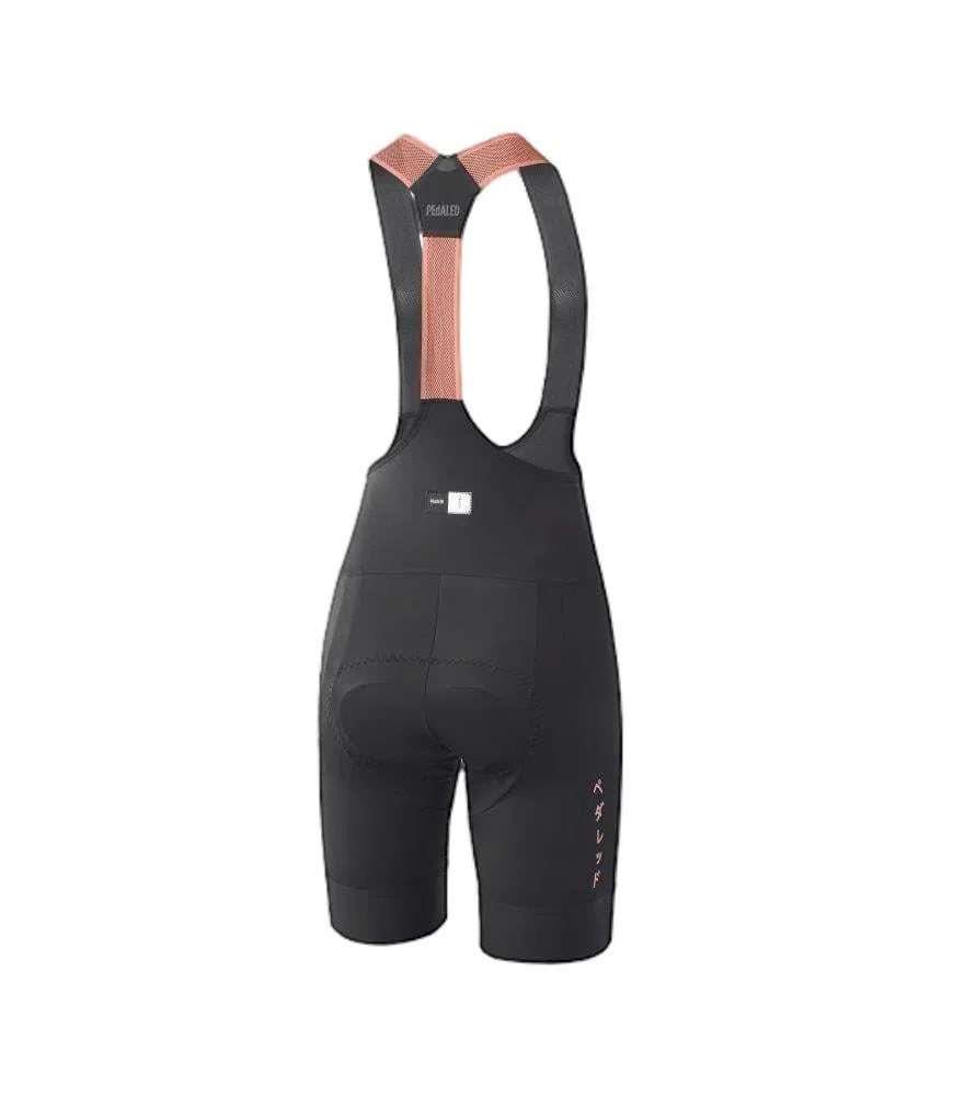 PEDALED Mirai Women Bib Shorts - Brick Red-Women Bib Shorts-