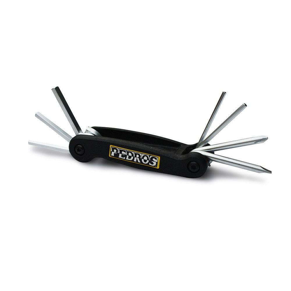 PEDRO’S FOLDING HEX/SCREWDRIVER SET - Black