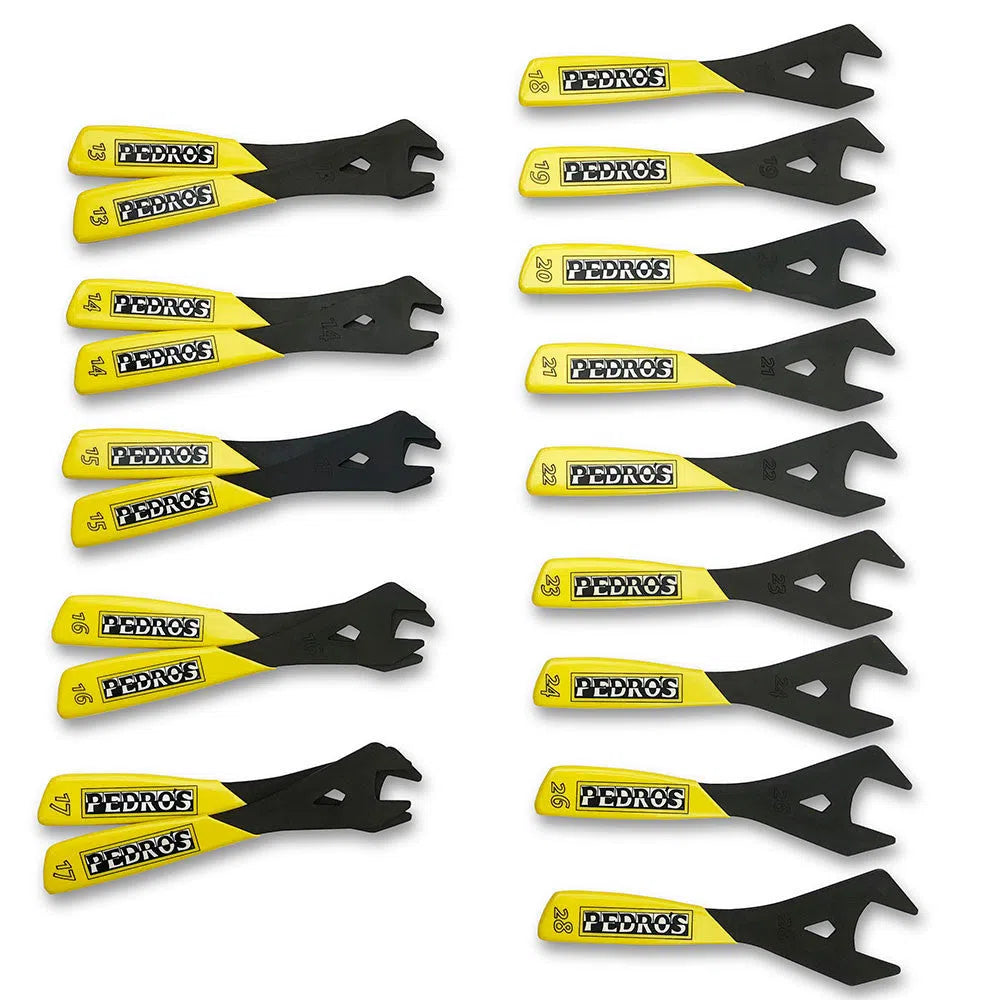 PEDRO'S CONE WRENCH SET - 19 PIECES