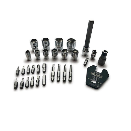 PEDRO'S PRO BIT AND SOCKET SET - 31 PIECES