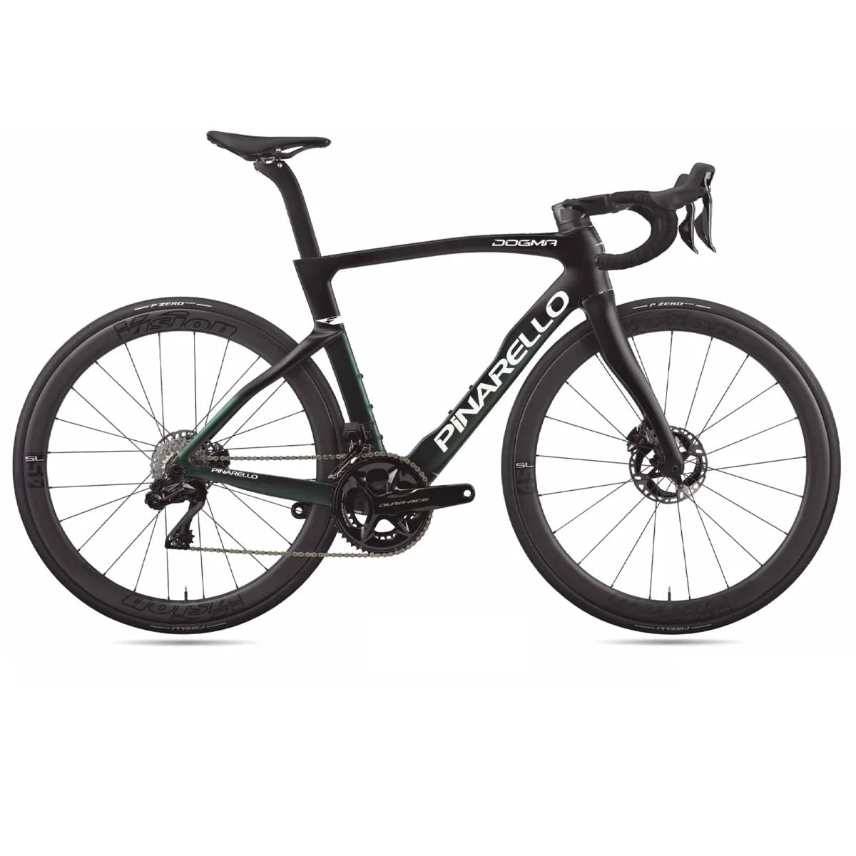 PINARELLO Dogma F Complete Bike Road Shimano Ultegra 8170 DI2 12v Disc Campagnolo Shamal Wheelset - Racing Green-Complete Road Bikes-