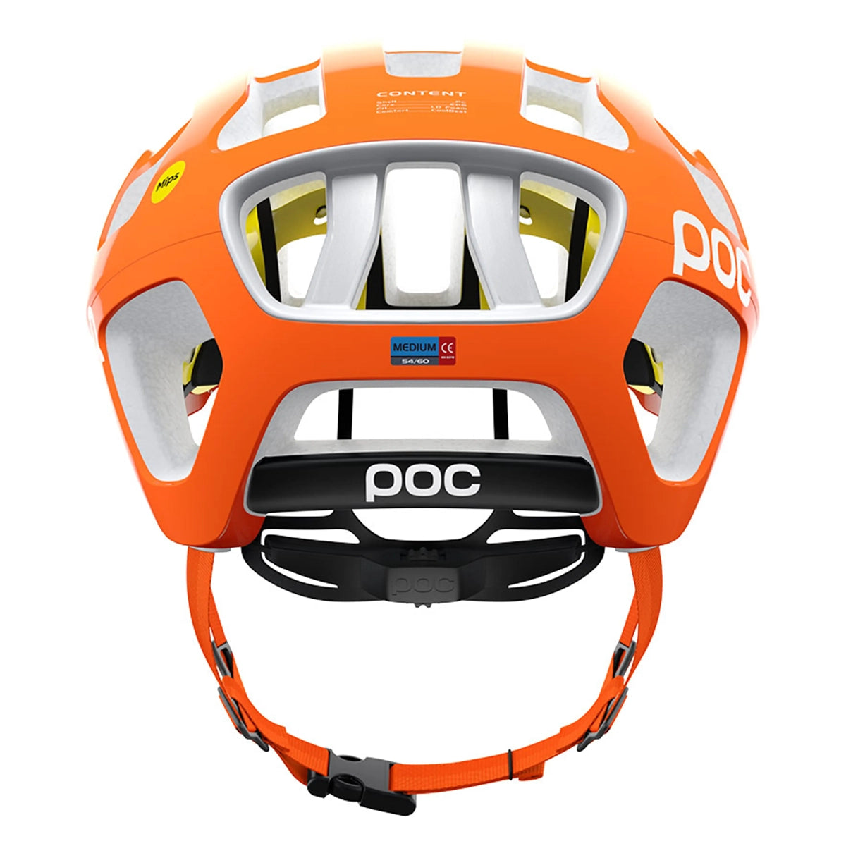 POC OCTAL MIPS Cycling Helmet - Fluorescent Orange AVIP-