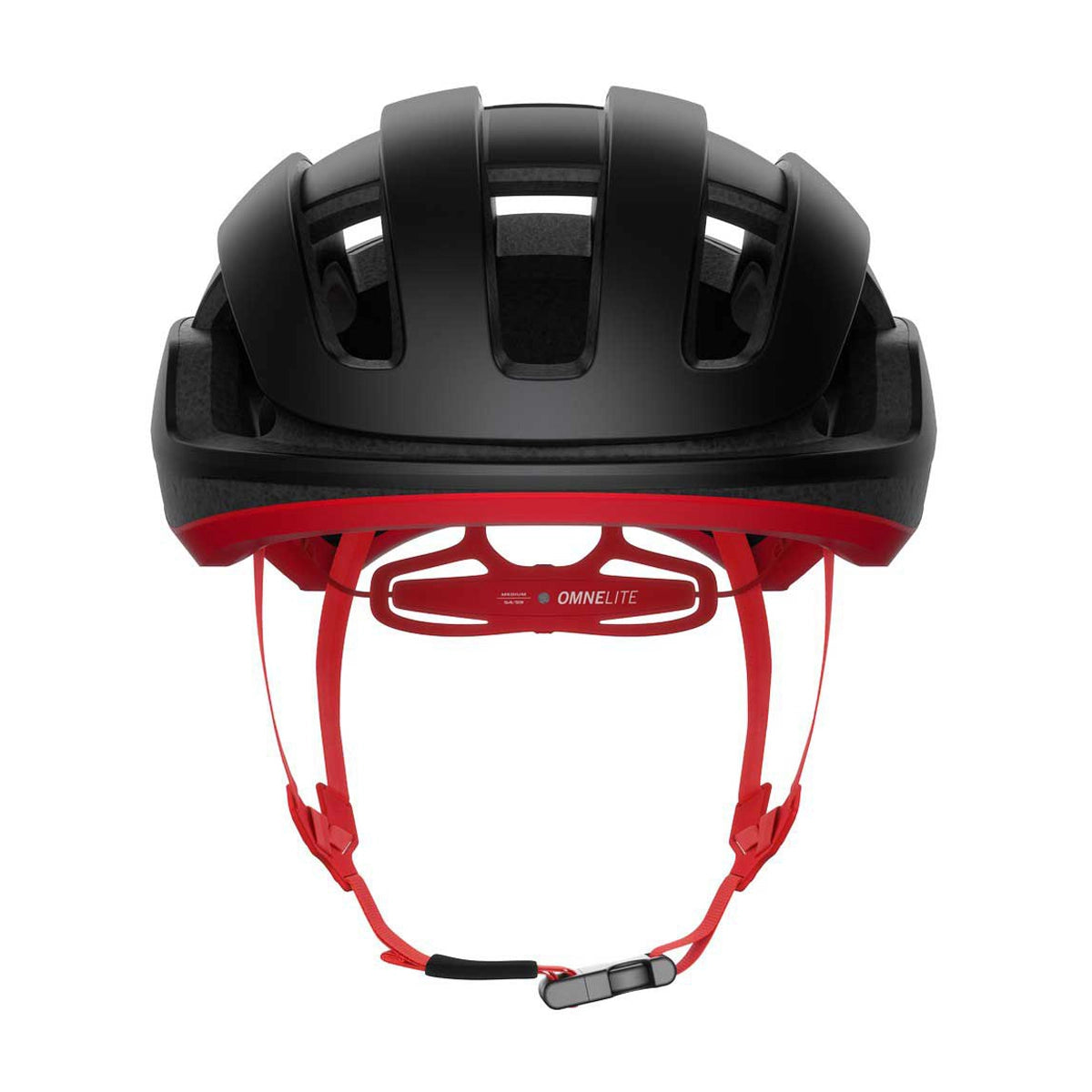 POC Omne Lite MIPS Cycling Helmet - Uranium Black/Prismane Red-