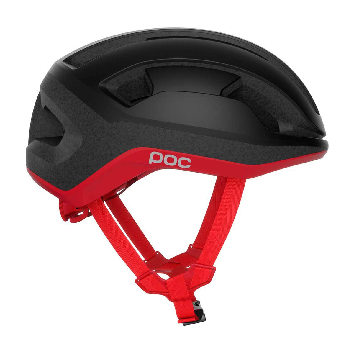 POC Omne Lite MIPS Cycling Helmet - Uranium Black/Prismane Red-