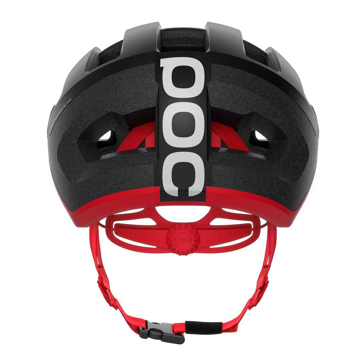 POC Omne Lite MIPS Cycling Helmet - Uranium Black/Prismane Red-