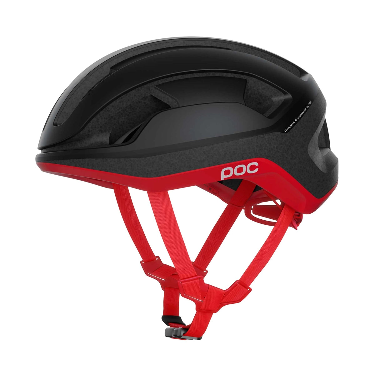 POC Omne Lite MIPS Cycling Helmet - Uranium Black/Prismane Red-7325549891272-PC107768639SML1