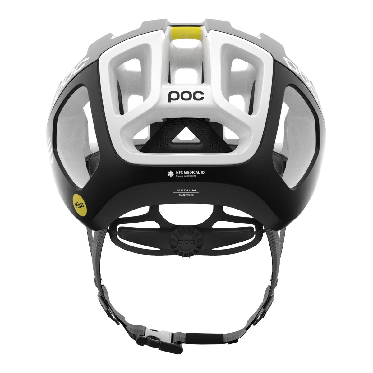 POC Ventral Air MIPS NFC Cycling Helmet - Uranium Black/Hydrogen White-Helmets-