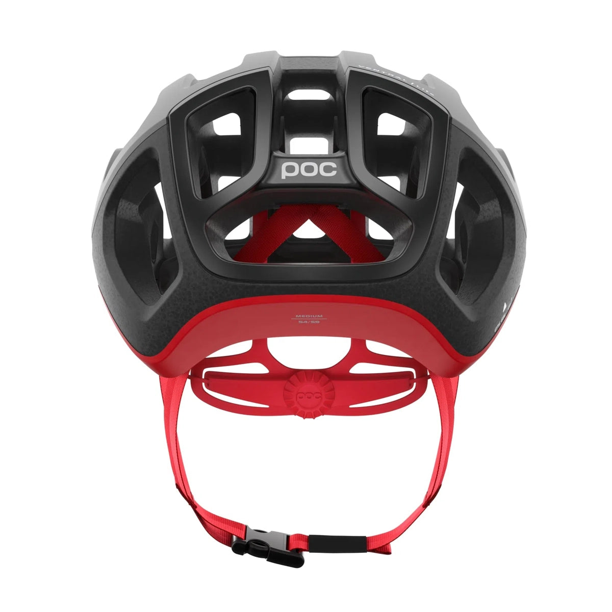 POC Ventral Lite Cycling Helmet - Uranium Black/Red-Helmets-