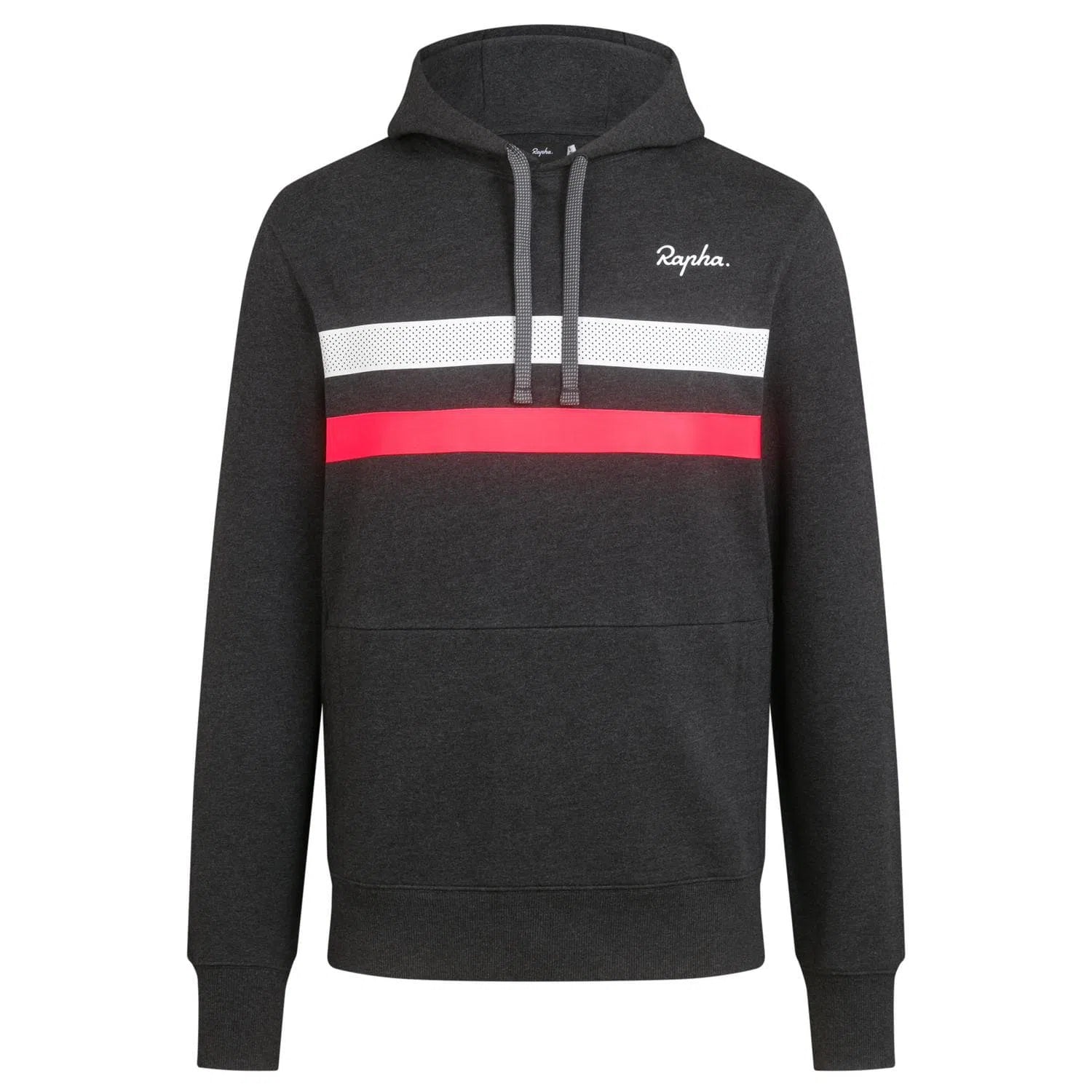 RAPHA Brevet Hoodie - CWP Grey/White/High-Vis Pink-Velodrom