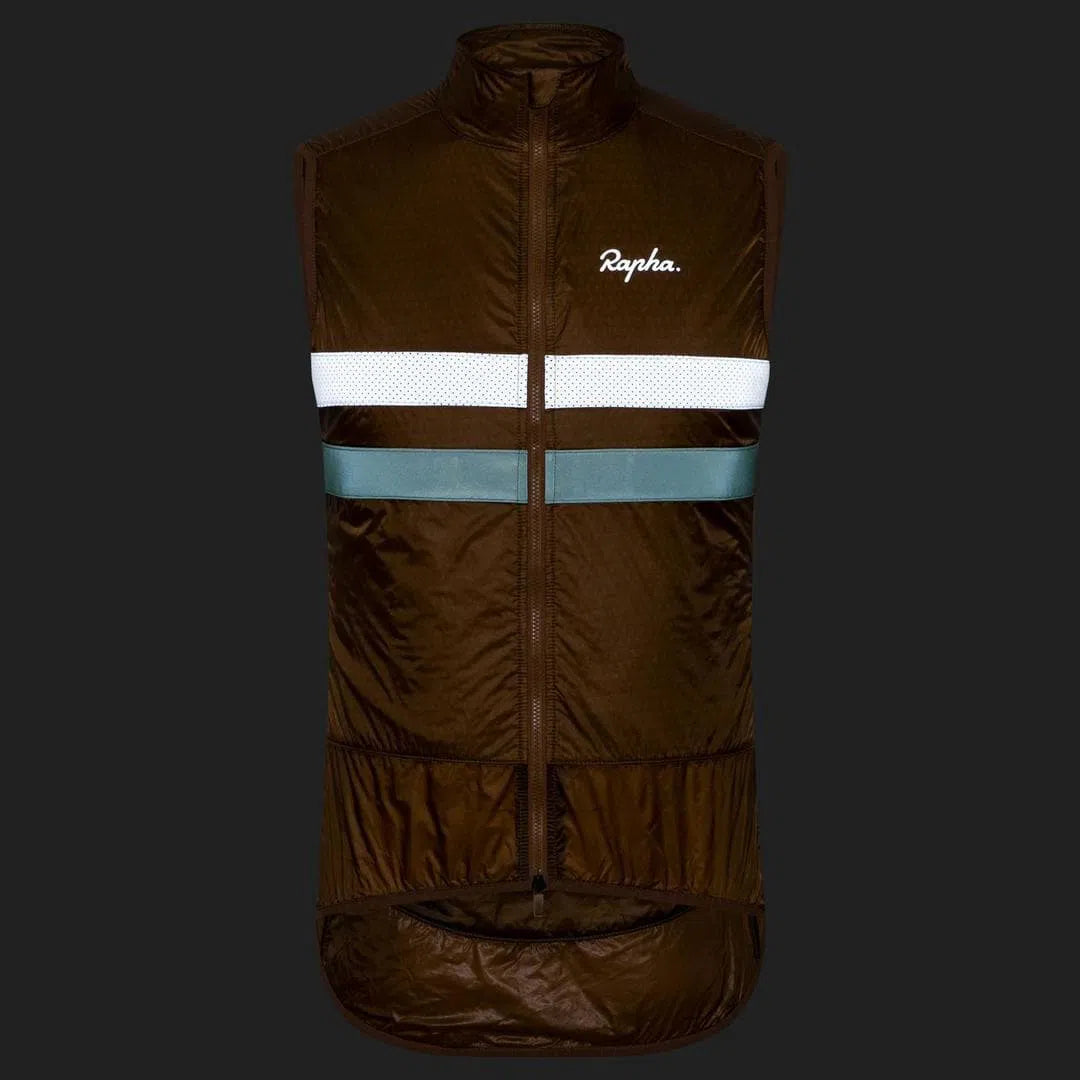 RAPHA Brevet Insulated GIlet - Brown Default Velodrom Barcelona 