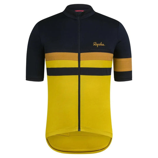 RAPHA Brevet Jersey - DCG Dark Navy/Moss Green-Velodrom