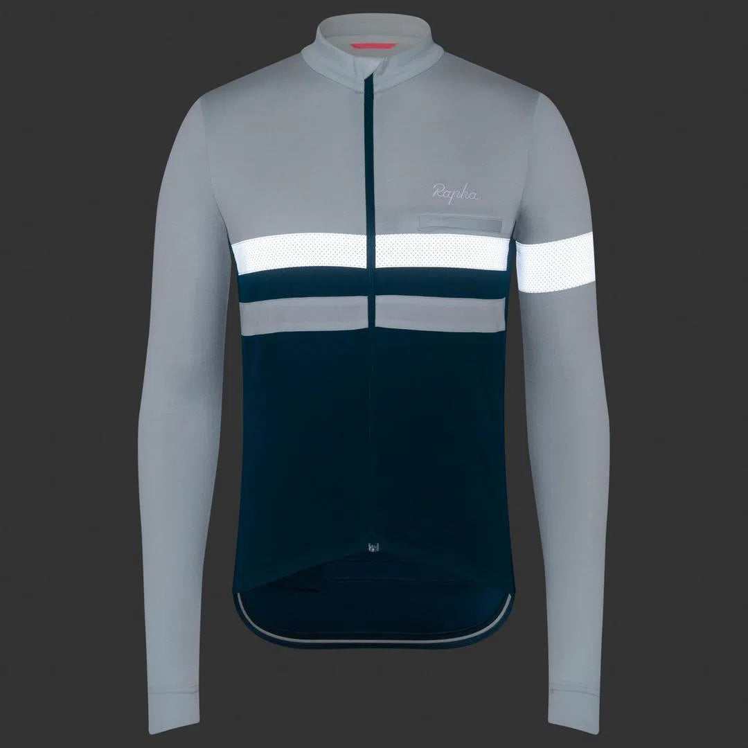 RAPHA Brevet Long Sleeve Jersey - IFL Grey-Velodrom