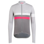 RAPHA Brevet Long Sleeve Jersey - MCP Light Grey-Velodrom