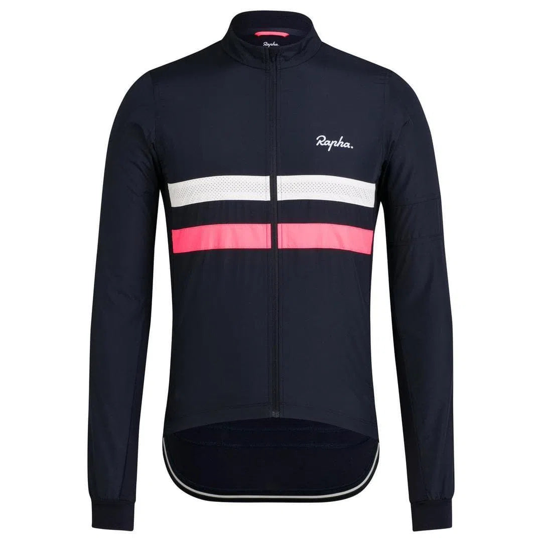 RAPHA Brevet Windblock Jersey Navy Default Velodrom Barcelona 