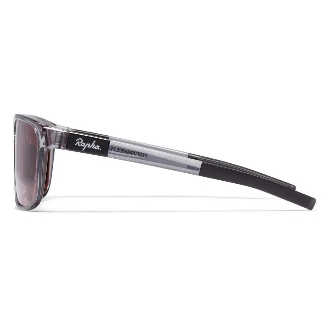 RAPHA Classic Eyewear - BTG Black Transparent/Pink Lens-Velodrom